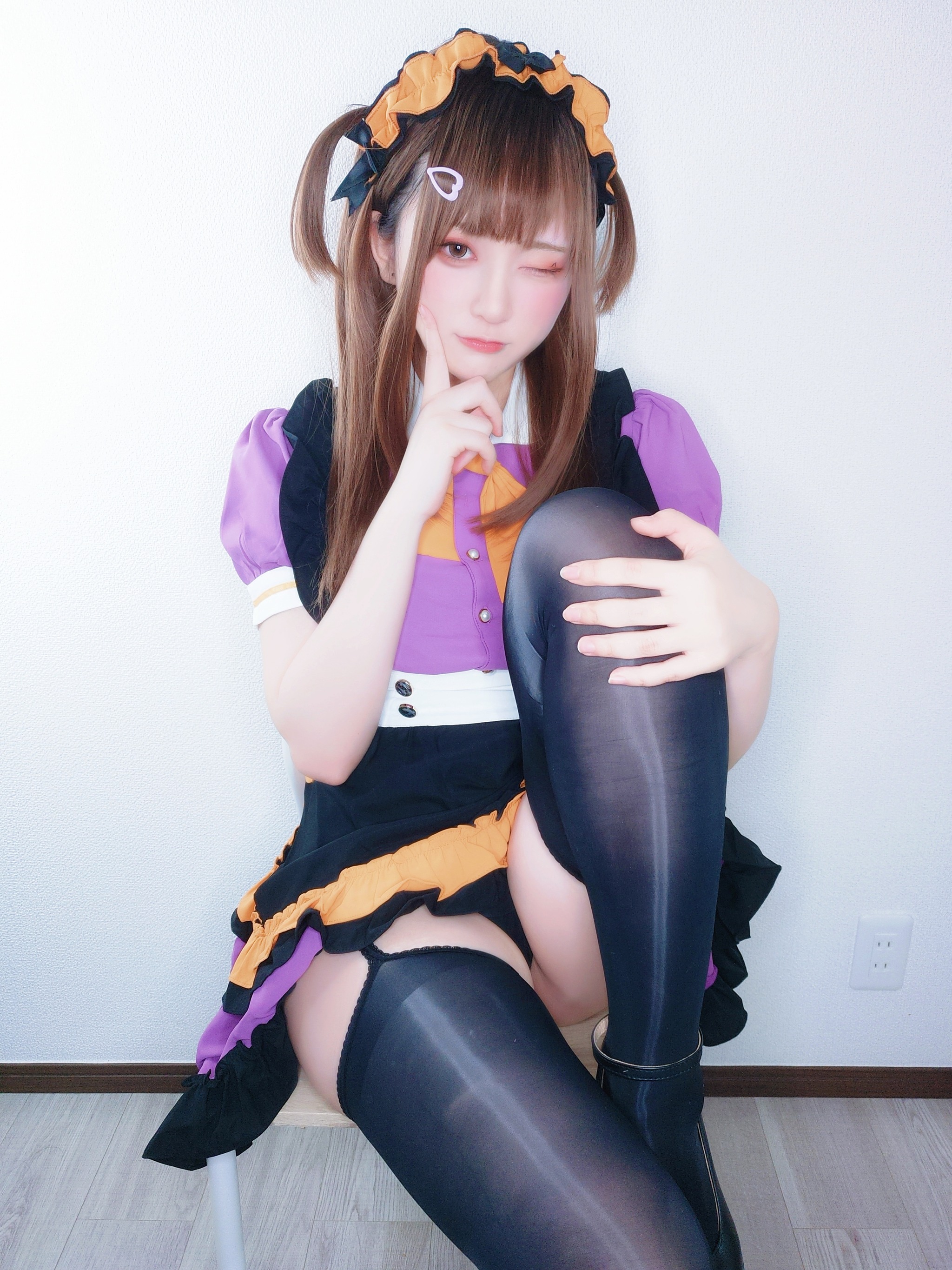图片[1]-Yuki亭 – NO.022 ハロウィンメイドっ自撮り [23P]-XikXak